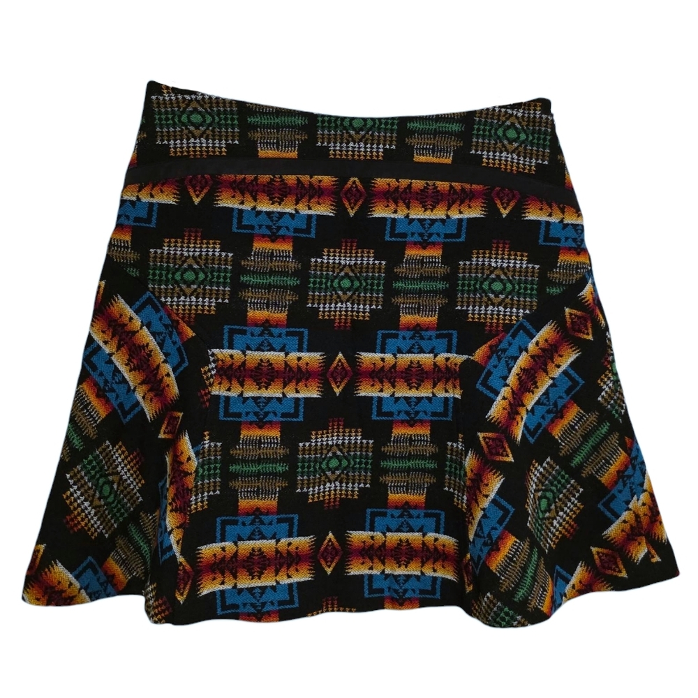Pendleton Vintage Fit Mini Skirt in Chief Joseph Black Size 6